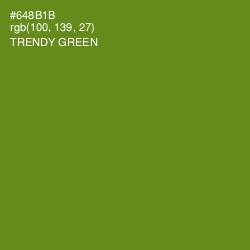 #648B1B - Trendy Green Color Image