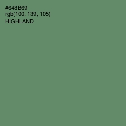 #648B69 - Highland Color Image