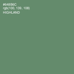 #648B6C - Highland Color Image