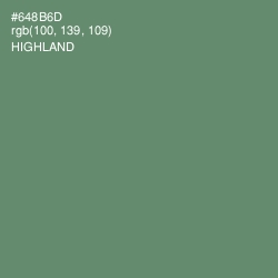 #648B6D - Highland Color Image