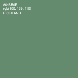 #648B6E - Highland Color Image