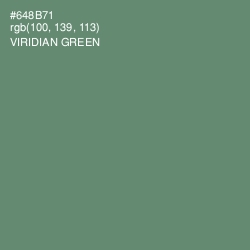 #648B71 - Viridian Green Color Image