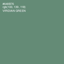 #648B76 - Viridian Green Color Image