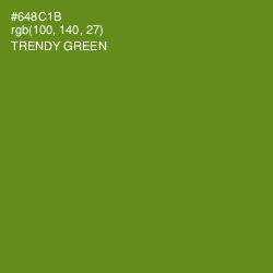 #648C1B - Trendy Green Color Image