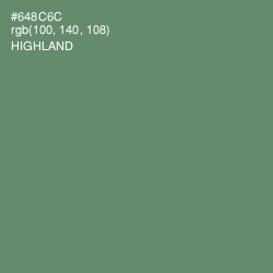 #648C6C - Highland Color Image