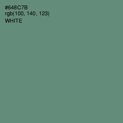 #648C7B - Viridian Green Color Image