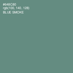 #648C80 - Blue Smoke Color Image