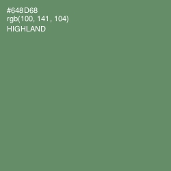 #648D68 - Highland Color Image