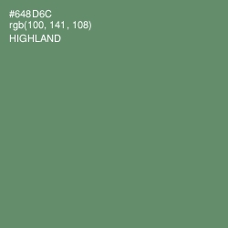 #648D6C - Highland Color Image