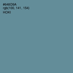 #648D9A - Hoki Color Image