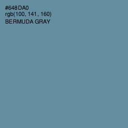 #648DA0 - Bermuda Gray Color Image