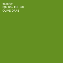 #648F21 - Olive Drab Color Image