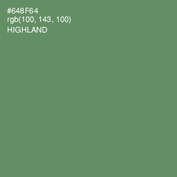 #648F64 - Highland Color Image
