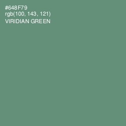 #648F79 - Viridian Green Color Image