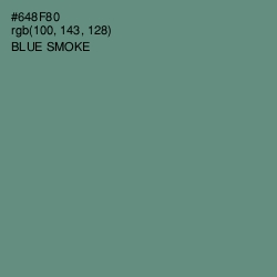 #648F80 - Blue Smoke Color Image