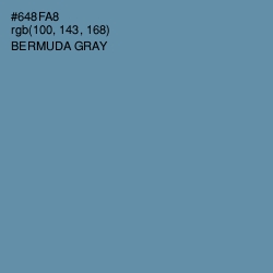 #648FA8 - Bermuda Gray Color Image