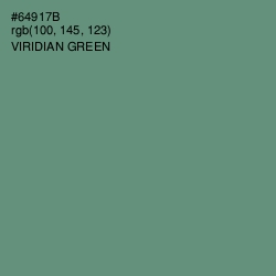 #64917B - Viridian Green Color Image