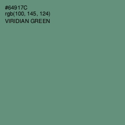 #64917C - Viridian Green Color Image