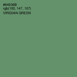 #64936B - Viridian Green Color Image
