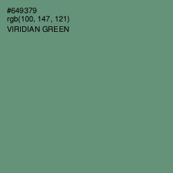 #649379 - Viridian Green Color Image