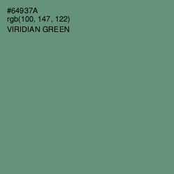 #64937A - Viridian Green Color Image