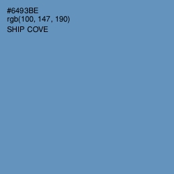 #6493BE - Ship Cove Color Image