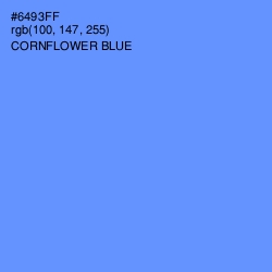 #6493FF - Cornflower Blue Color Image