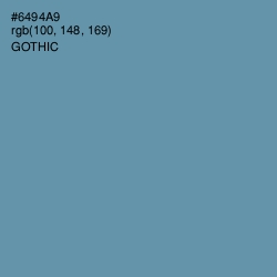 #6494A9 - Gothic Color Image