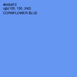 #6496F2 - Cornflower Blue Color Image