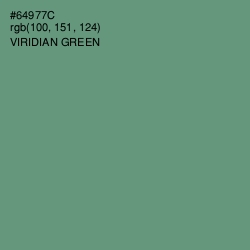 #64977C - Viridian Green Color Image