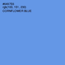 #6497E6 - Cornflower Blue Color Image