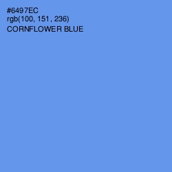 #6497EC - Cornflower Blue Color Image