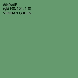 #649A6E - Viridian Green Color Image