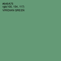 #649A75 - Viridian Green Color Image