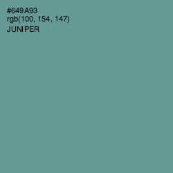 #649A93 - Juniper Color Image