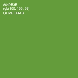 #649B3B - Olive Drab Color Image