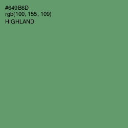 #649B6D - Highland Color Image