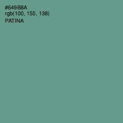 #649B8A - Patina Color Image