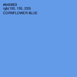 #649BE9 - Cornflower Blue Color Image
