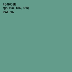 #649C8B - Patina Color Image