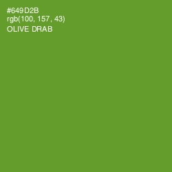 #649D2B - Olive Drab Color Image