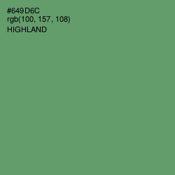 #649D6C - Highland Color Image
