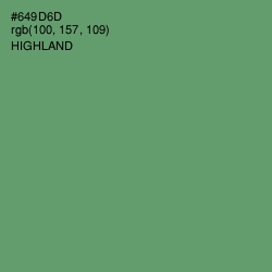 #649D6D - Highland Color Image