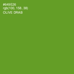 #649E26 - Olive Drab Color Image