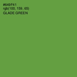 #649F41 - Glade Green Color Image