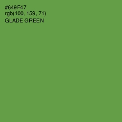 #649F47 - Glade Green Color Image