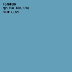 #649FB9 - Ship Cove Color Image