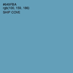 #649FBA - Ship Cove Color Image