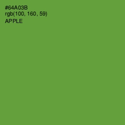 #64A03B - Apple Color Image