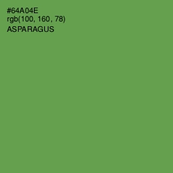 #64A04E - Asparagus Color Image